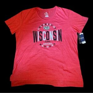 WISCONSIN BADGERS DROP IT BACK SHORT SLEEVE T-SHIRT